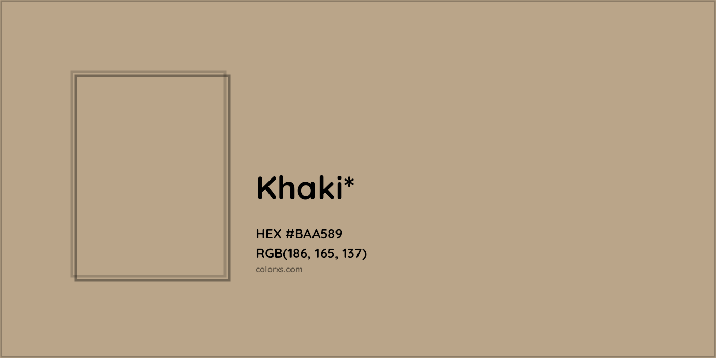 HEX #BAA589 Color Name, Color Code, Palettes, Similar Paints, Images