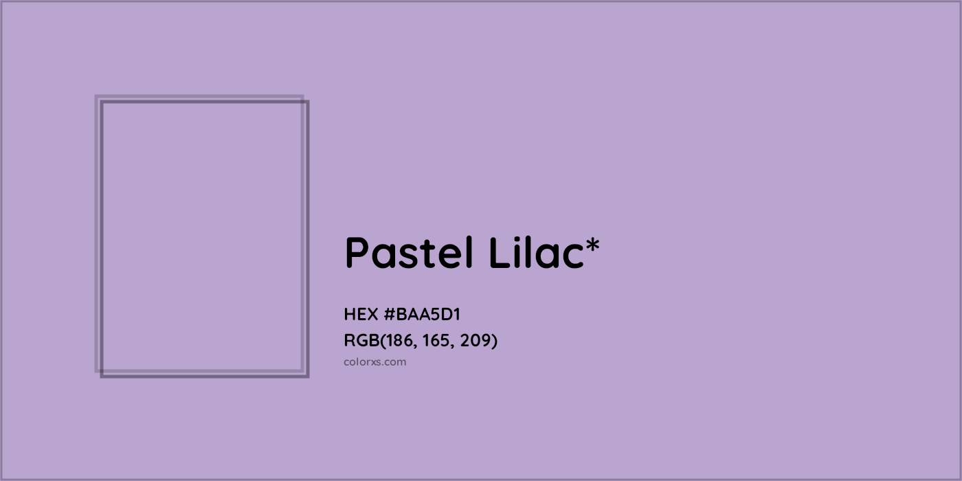 HEX #BAA5D1 Color Name, Color Code, Palettes, Similar Paints, Images