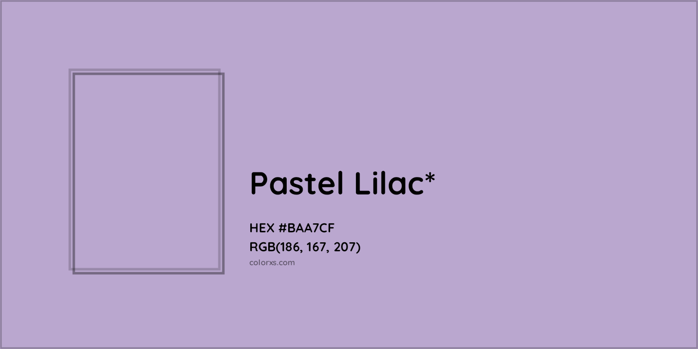 HEX #BAA7CF Color Name, Color Code, Palettes, Similar Paints, Images