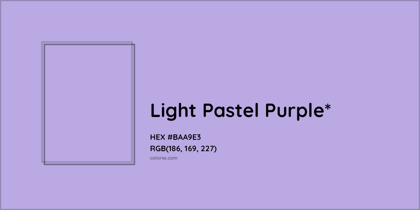 HEX #BAA9E3 Color Name, Color Code, Palettes, Similar Paints, Images