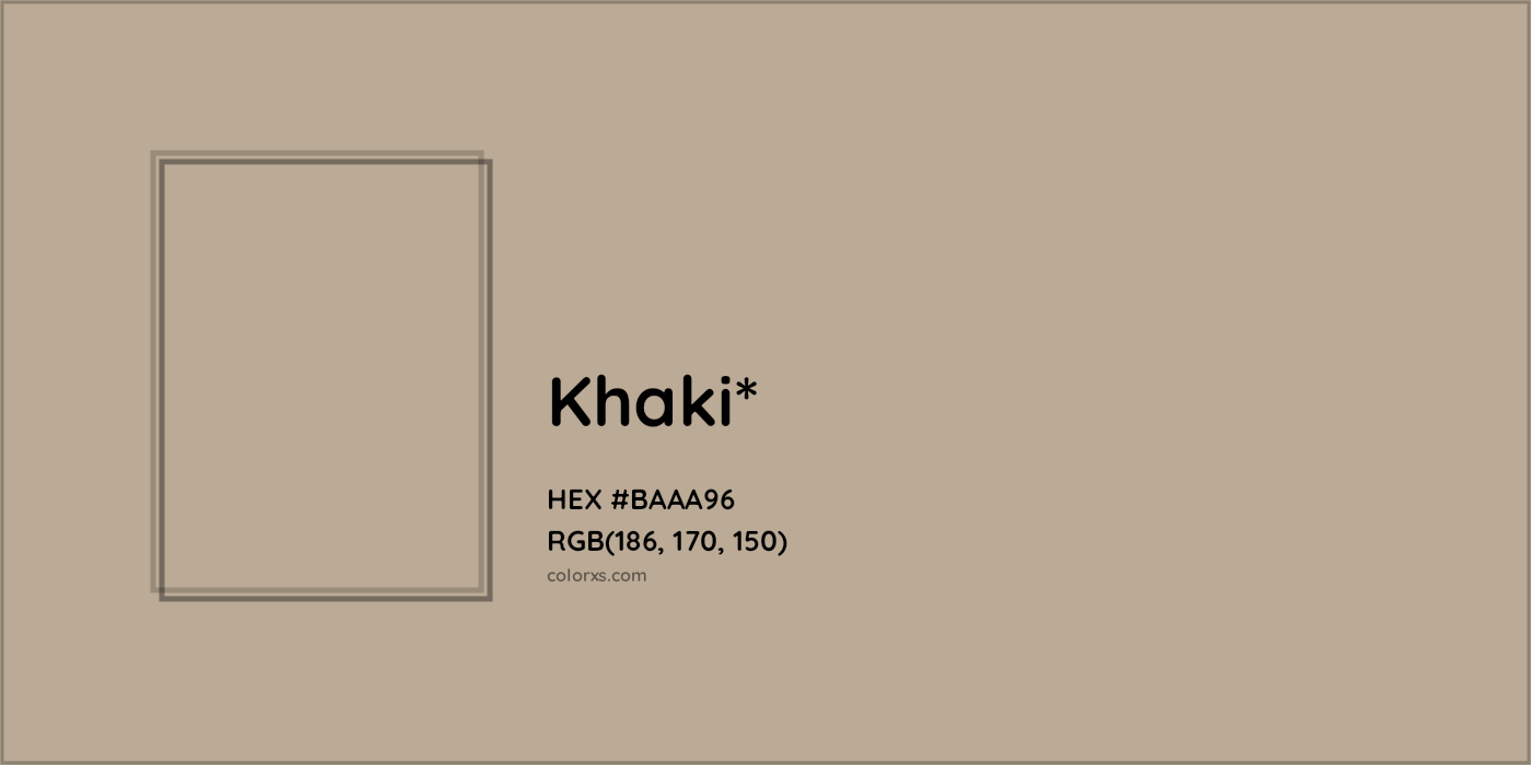 HEX #BAAA96 Color Name, Color Code, Palettes, Similar Paints, Images