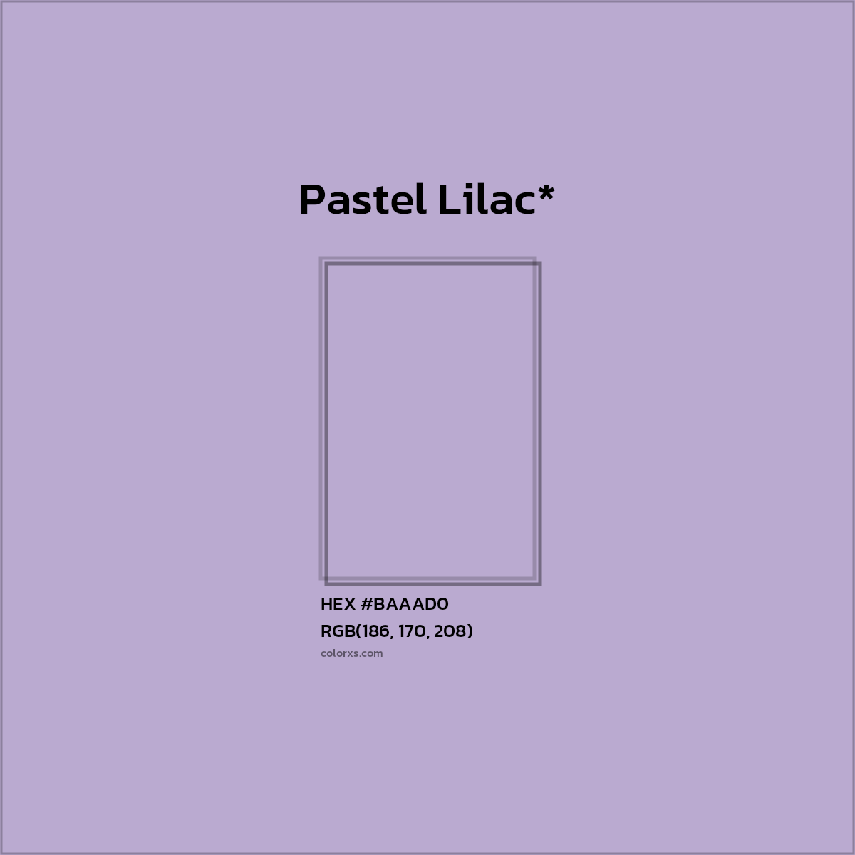HEX #BAAAD0 Color Name, Color Code, Palettes, Similar Paints, Images