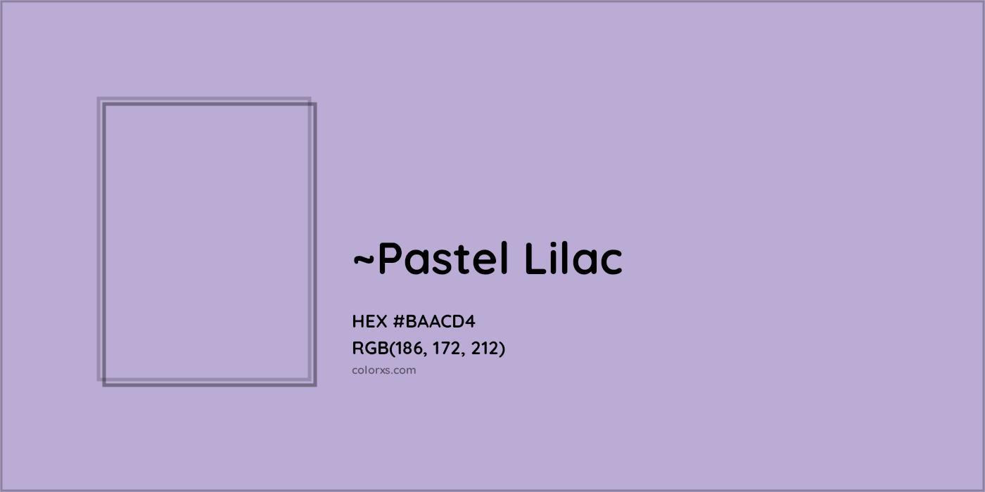 HEX #BAACD4 Color Name, Color Code, Palettes, Similar Paints, Images