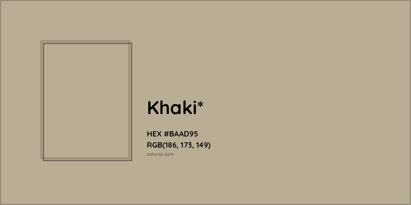 HEX #BAAD95 Color Name, Color Code, Palettes, Similar Paints, Images