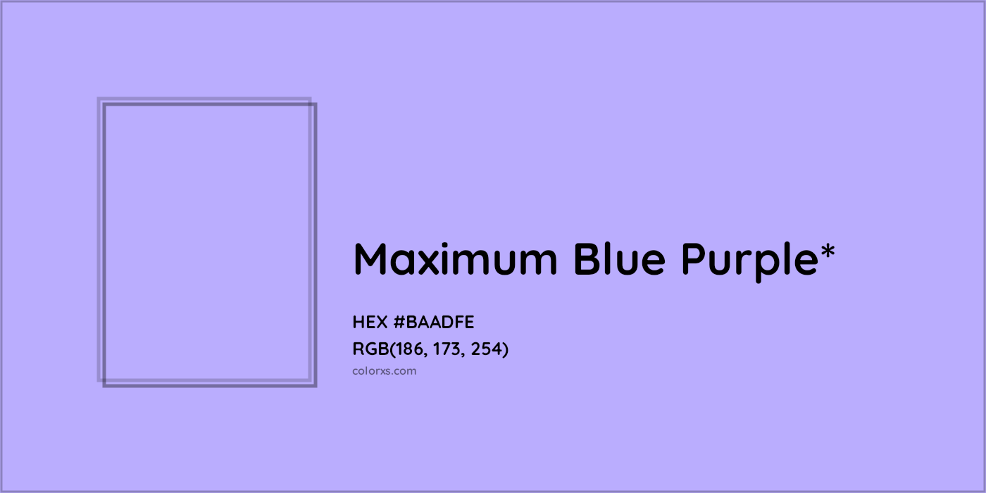 HEX #BAADFE Color Name, Color Code, Palettes, Similar Paints, Images