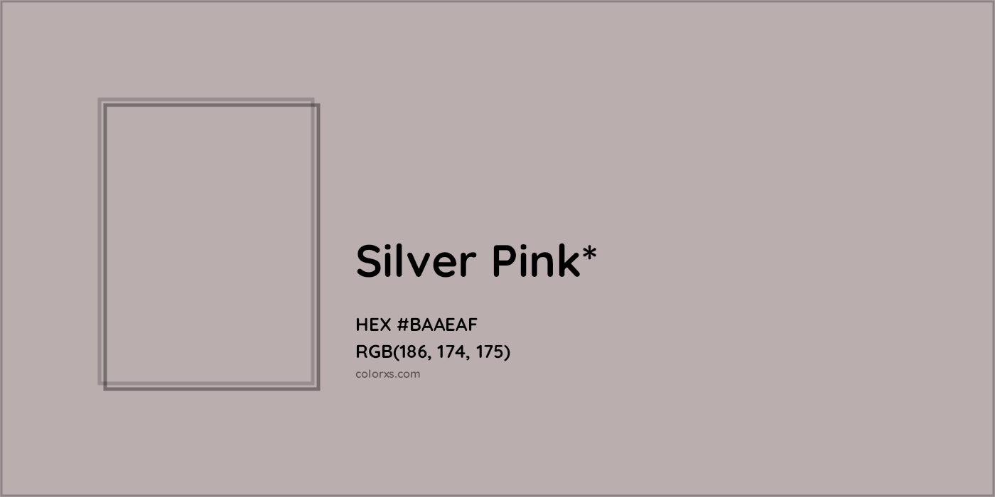 HEX #BAAEAF Color Name, Color Code, Palettes, Similar Paints, Images