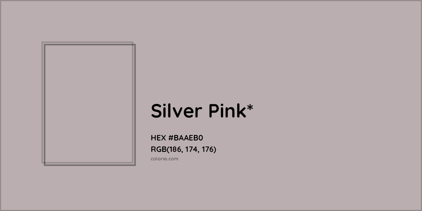 HEX #BAAEB0 Color Name, Color Code, Palettes, Similar Paints, Images