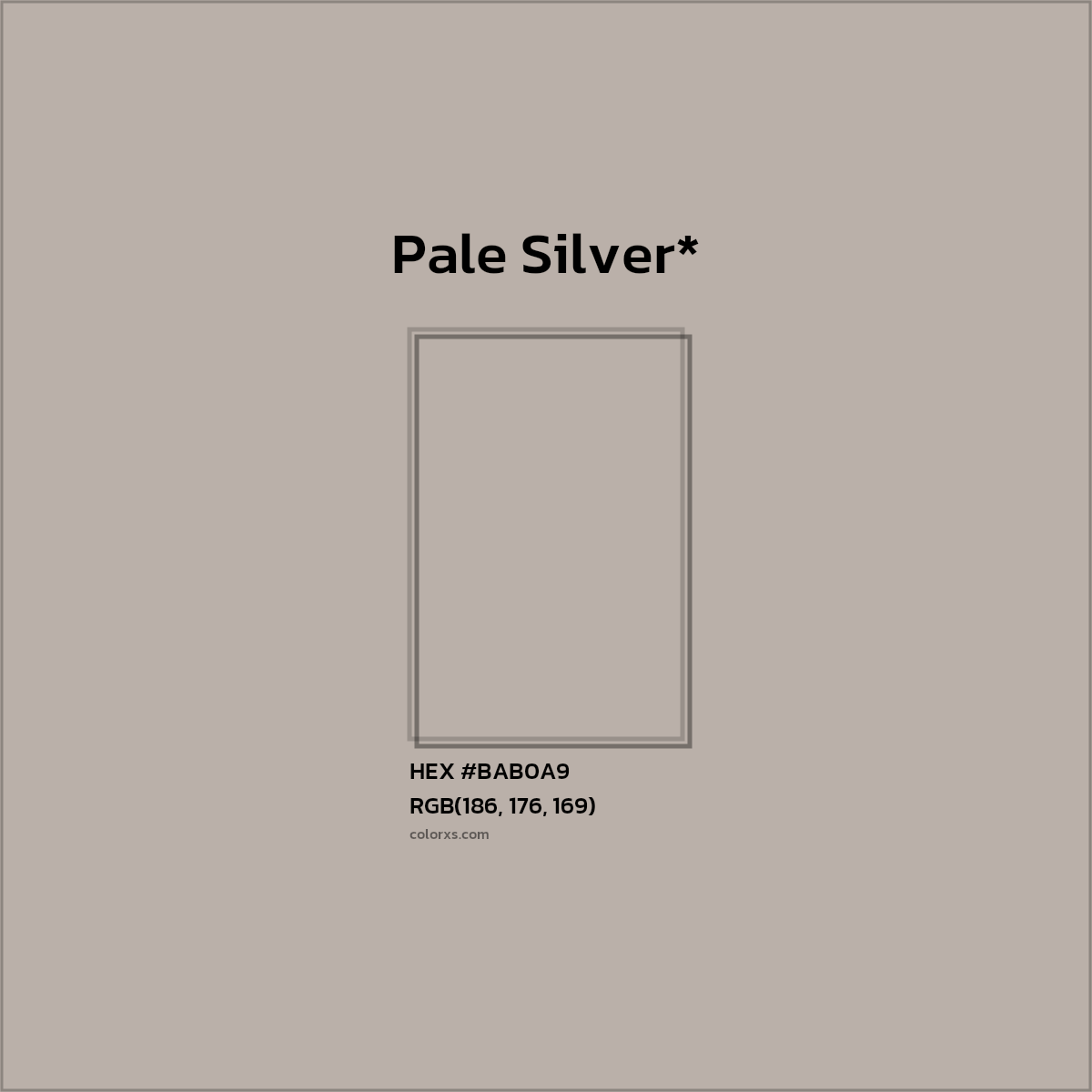 HEX #BAB0A9 Color Name, Color Code, Palettes, Similar Paints, Images