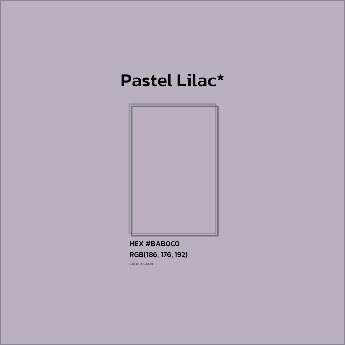 HEX #BAB0C0 Color Name, Color Code, Palettes, Similar Paints, Images