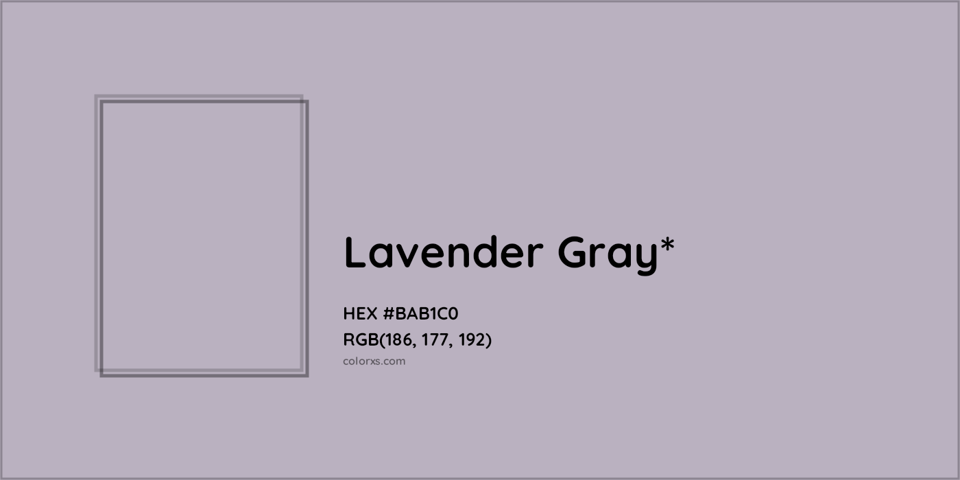 HEX #BAB1C0 Color Name, Color Code, Palettes, Similar Paints, Images