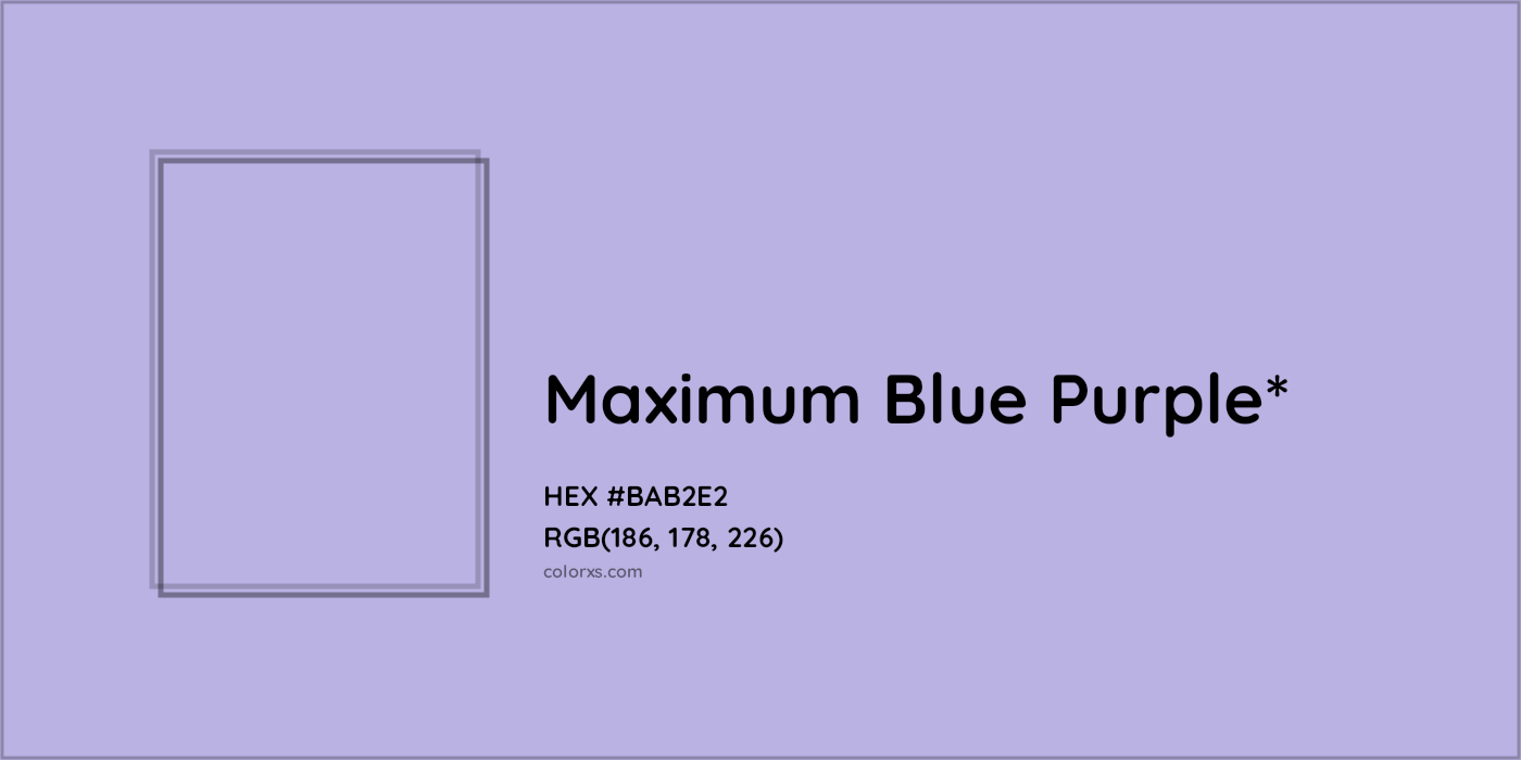 HEX #BAB2E2 Color Name, Color Code, Palettes, Similar Paints, Images