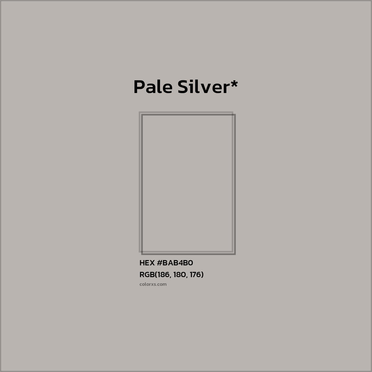 HEX #BAB4B0 Color Name, Color Code, Palettes, Similar Paints, Images