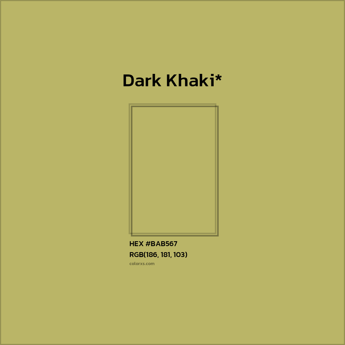 HEX #BAB567 Color Name, Color Code, Palettes, Similar Paints, Images