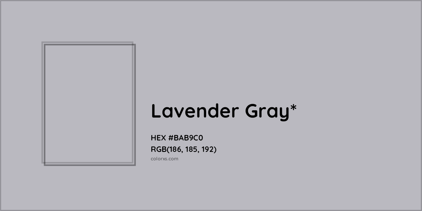 HEX #BAB9C0 Color Name, Color Code, Palettes, Similar Paints, Images