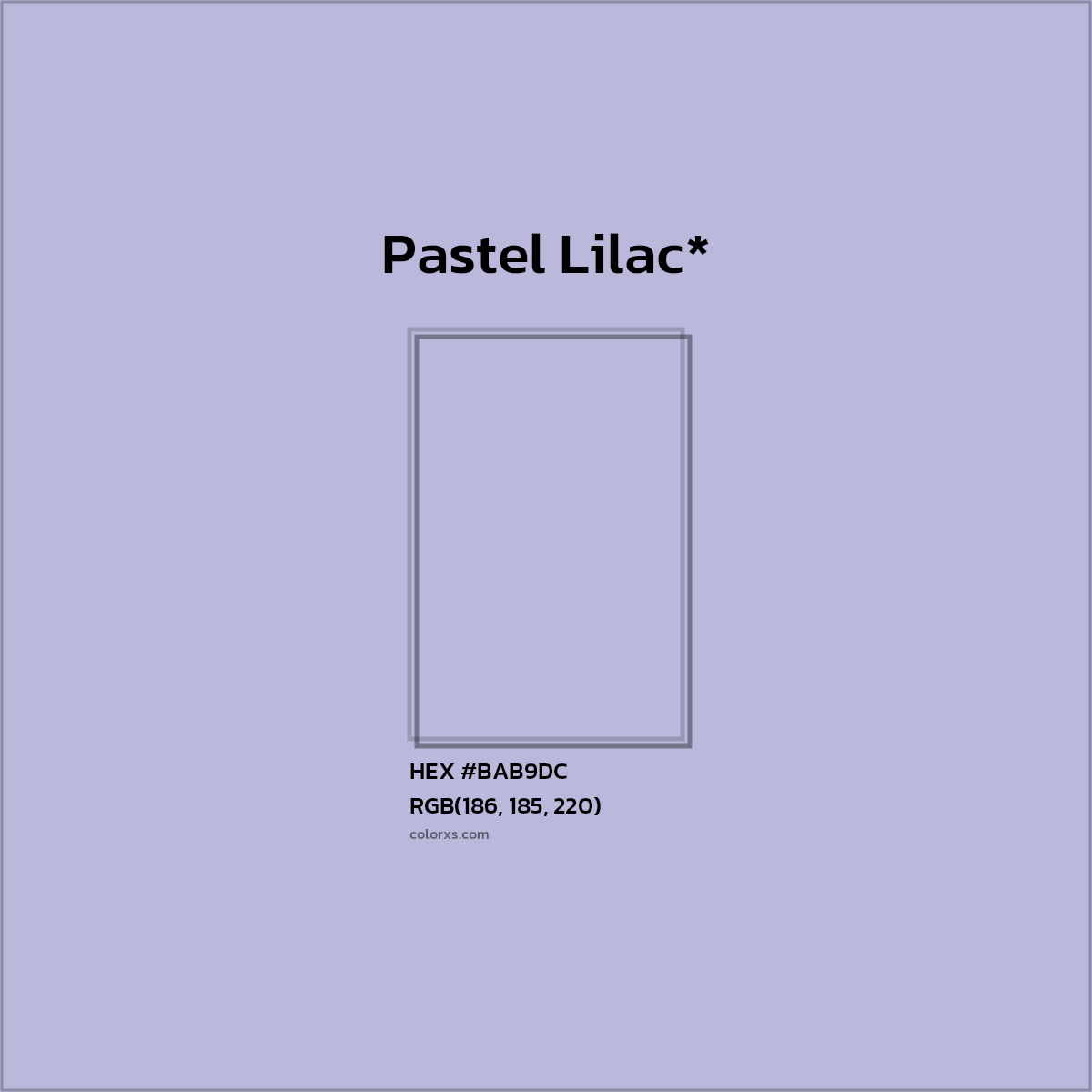 HEX #BAB9DC Color Name, Color Code, Palettes, Similar Paints, Images