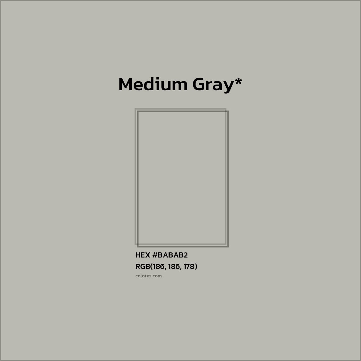 HEX #BABAB2 Color Name, Color Code, Palettes, Similar Paints, Images