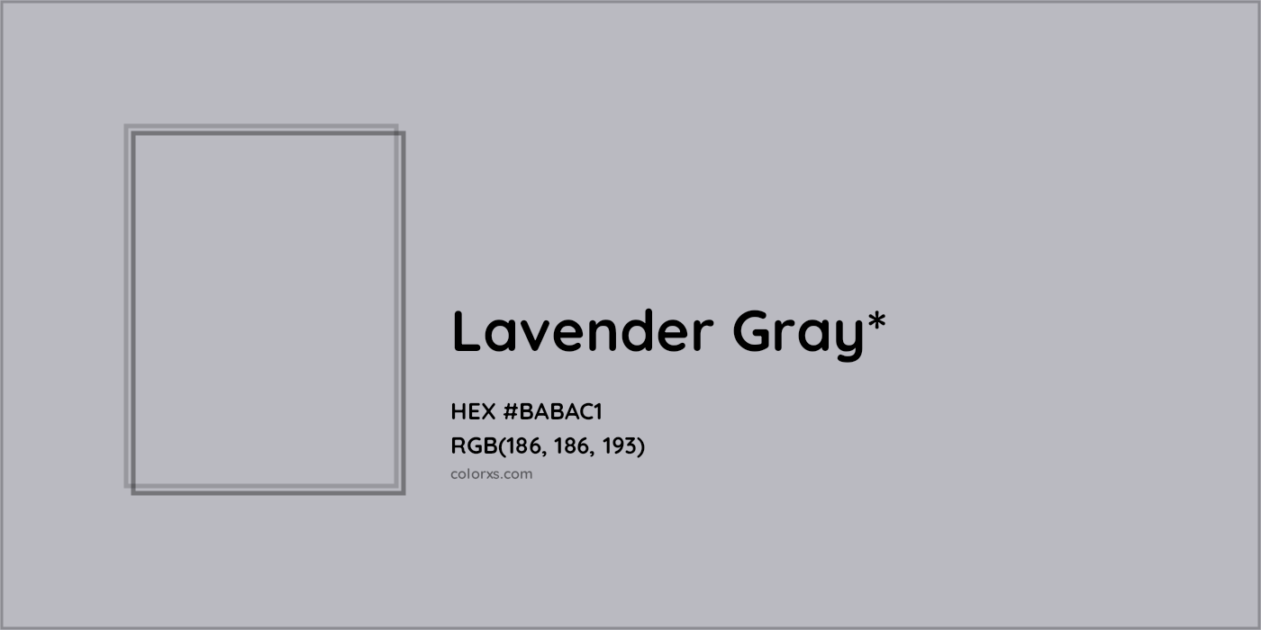 HEX #BABAC1 Color Name, Color Code, Palettes, Similar Paints, Images