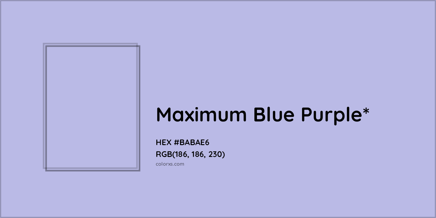 HEX #BABAE6 Color Name, Color Code, Palettes, Similar Paints, Images