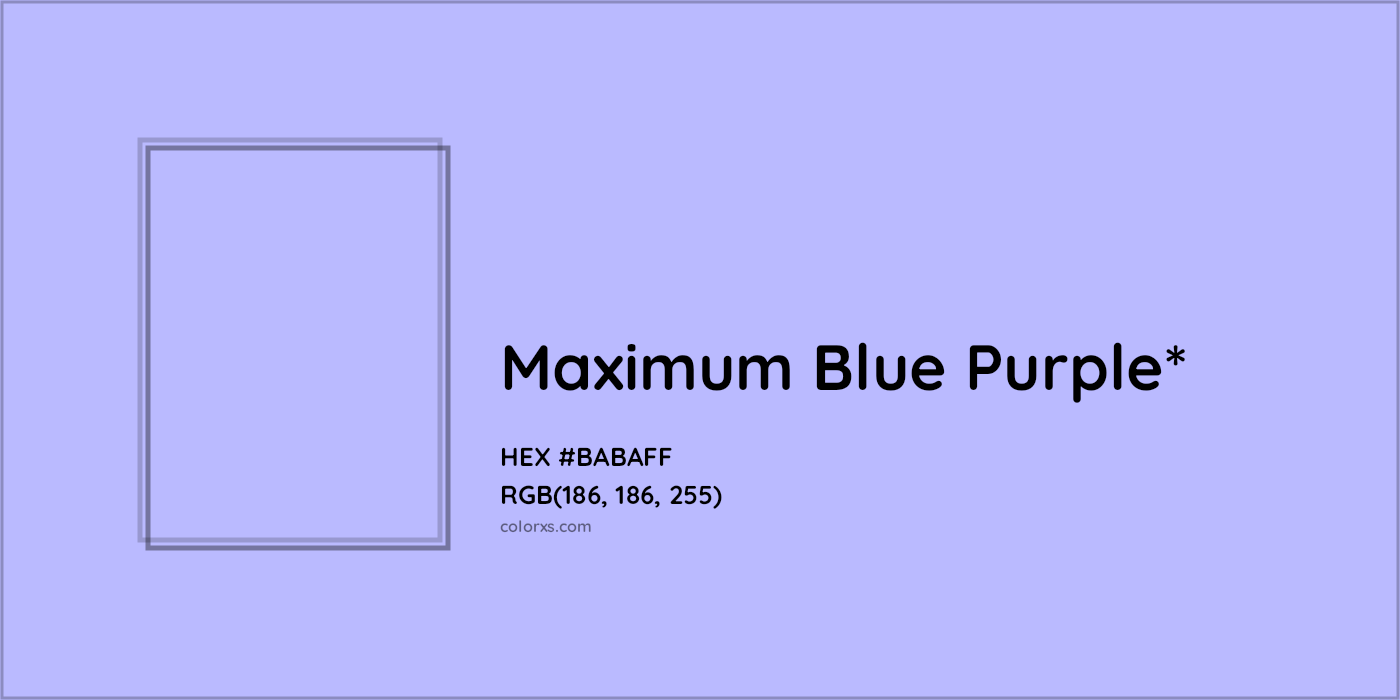 HEX #BABAFF Color Name, Color Code, Palettes, Similar Paints, Images