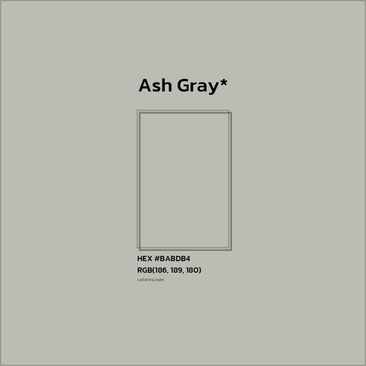 HEX #BABDB4 Color Name, Color Code, Palettes, Similar Paints, Images