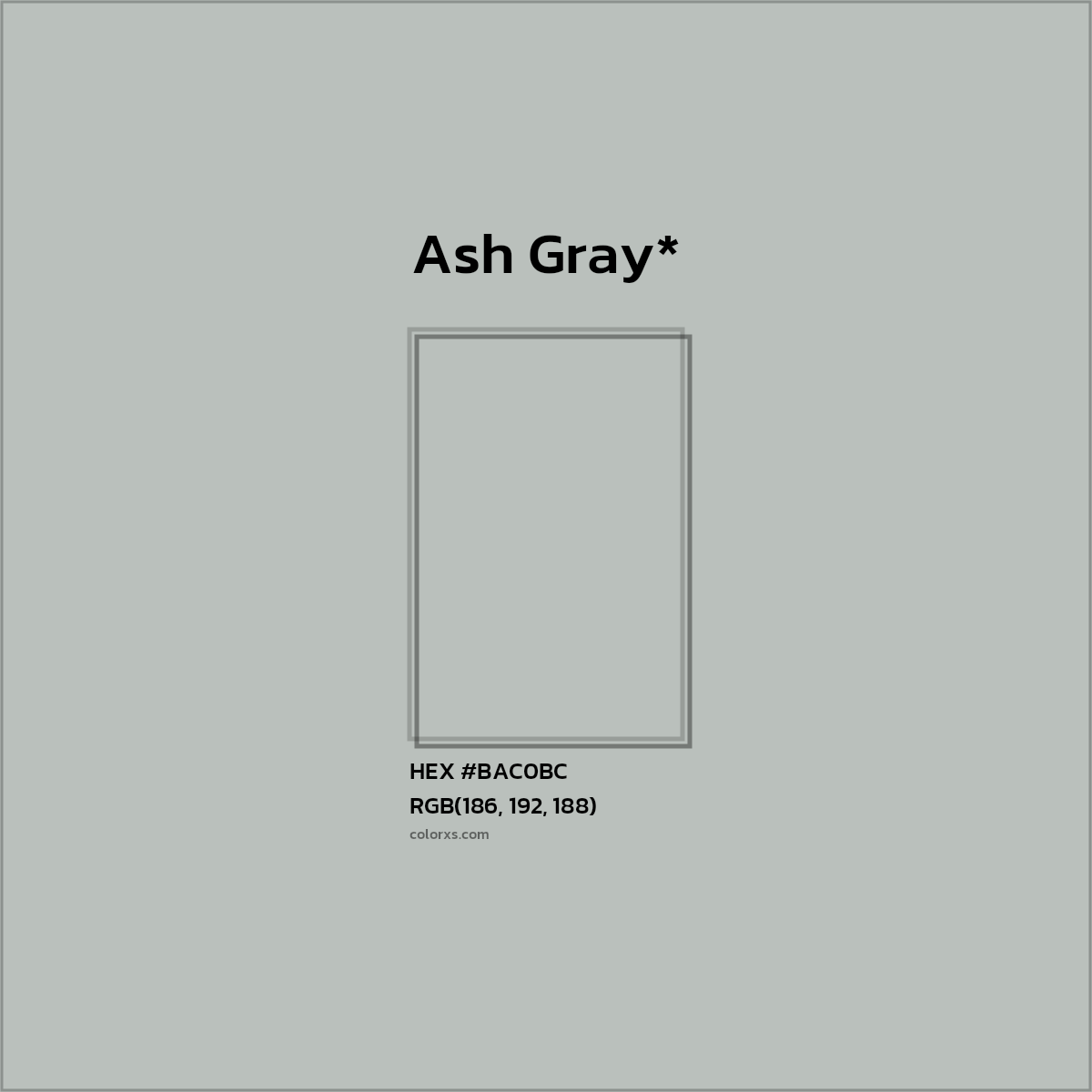 HEX #BAC0BC Color Name, Color Code, Palettes, Similar Paints, Images