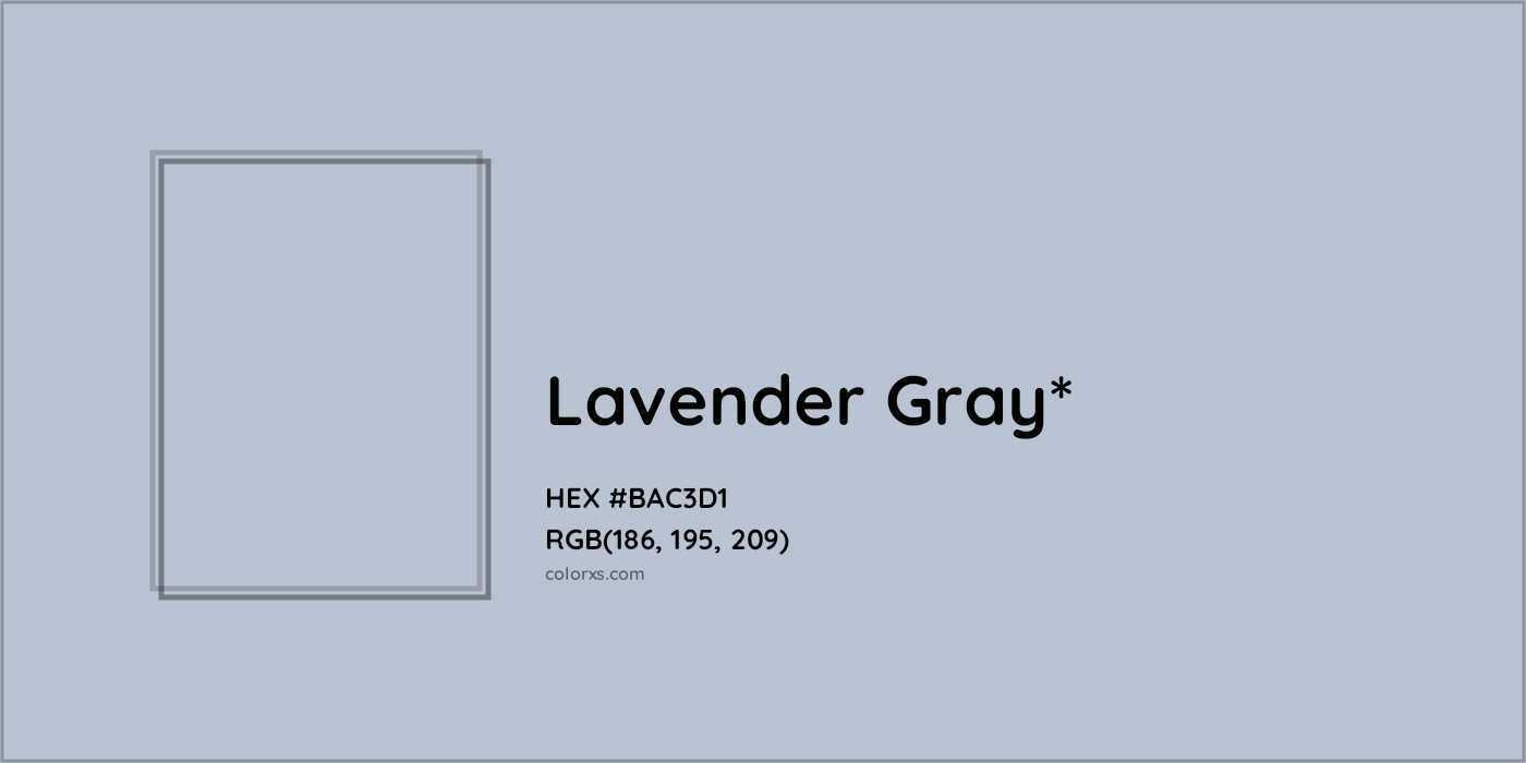 HEX #BAC3D1 Color Name, Color Code, Palettes, Similar Paints, Images