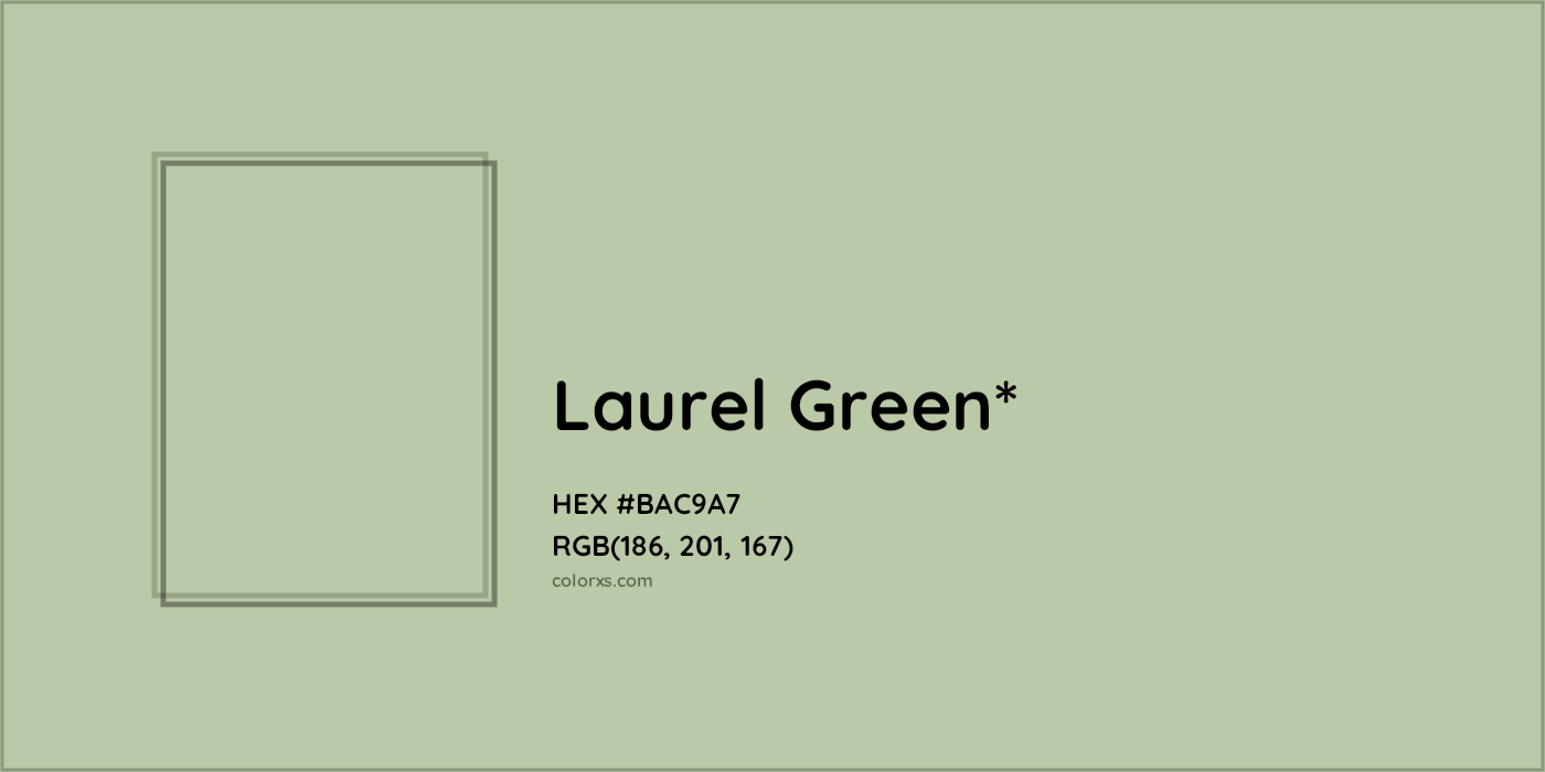 HEX #BAC9A7 Color Name, Color Code, Palettes, Similar Paints, Images