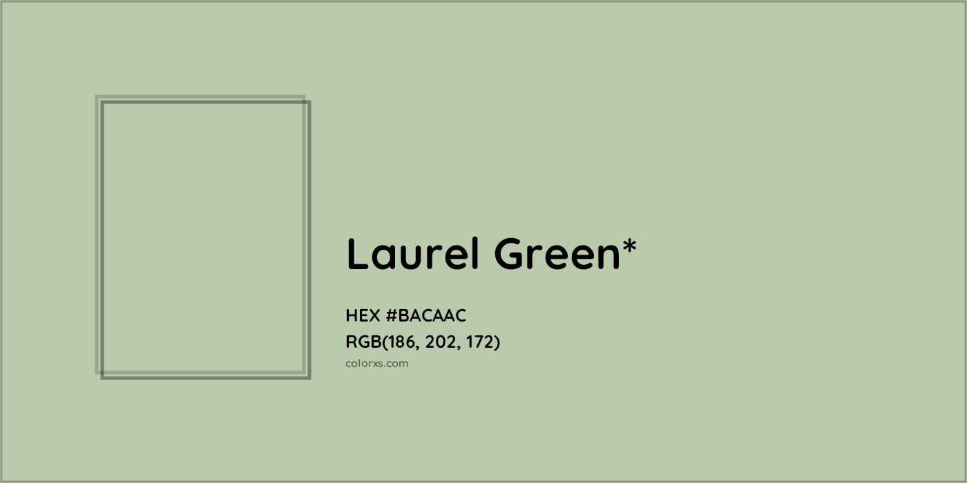 HEX #BACAAC Color Name, Color Code, Palettes, Similar Paints, Images