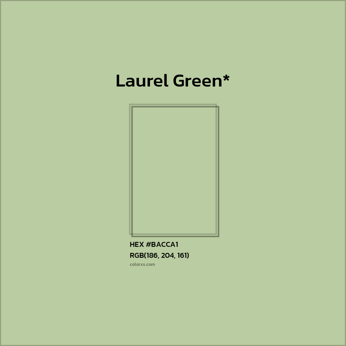 HEX #BACCA1 Color Name, Color Code, Palettes, Similar Paints, Images