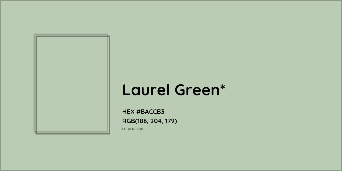 HEX #BACCB3 Color Name, Color Code, Palettes, Similar Paints, Images