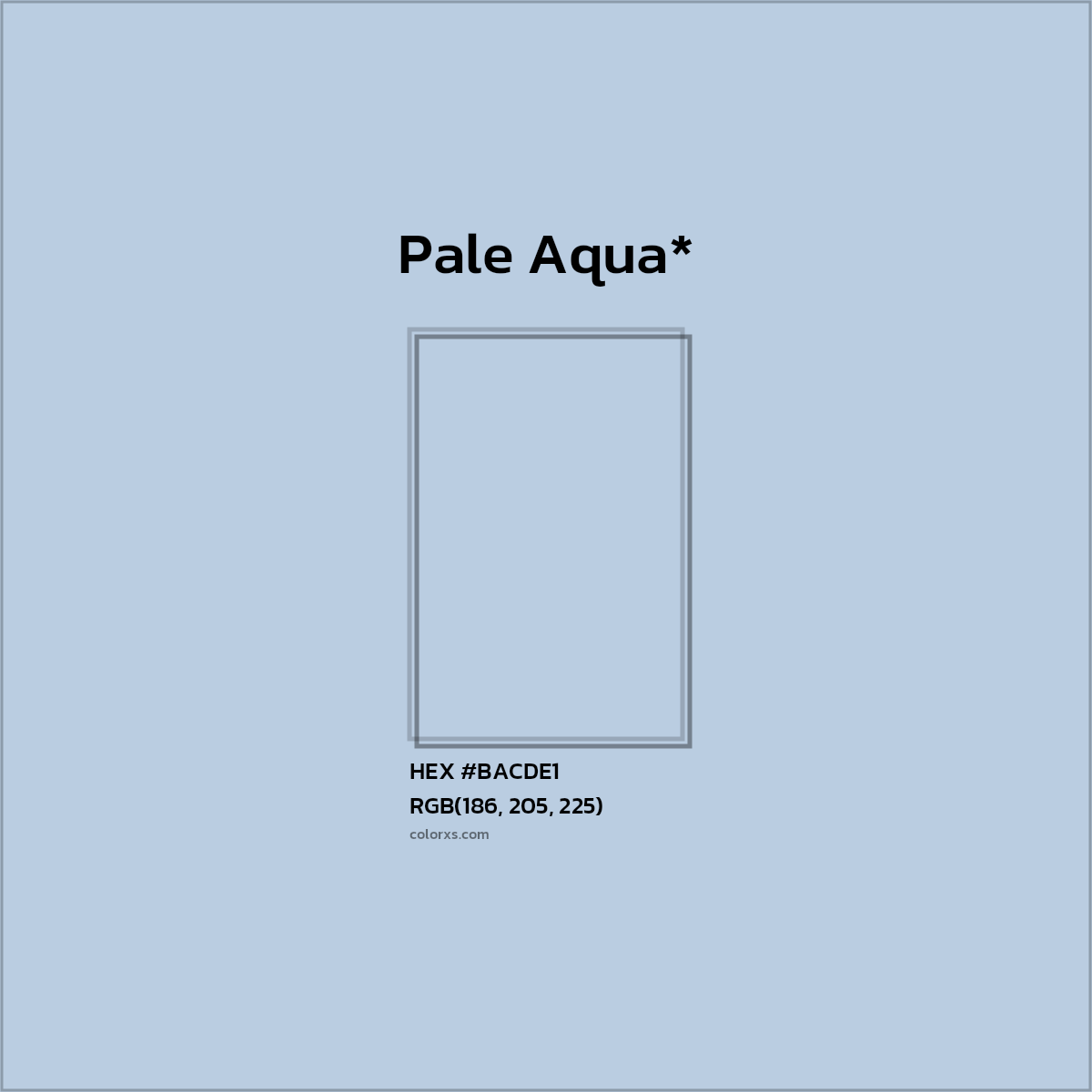 HEX #BACDE1 Color Name, Color Code, Palettes, Similar Paints, Images