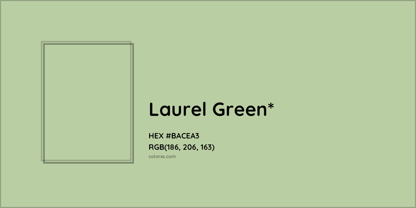 HEX #BACEA3 Color Name, Color Code, Palettes, Similar Paints, Images