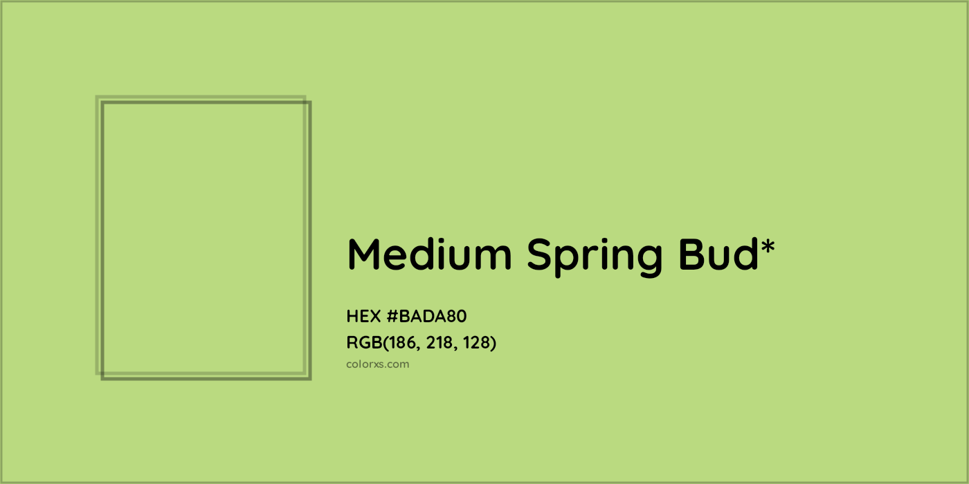 HEX #BADA80 Color Name, Color Code, Palettes, Similar Paints, Images