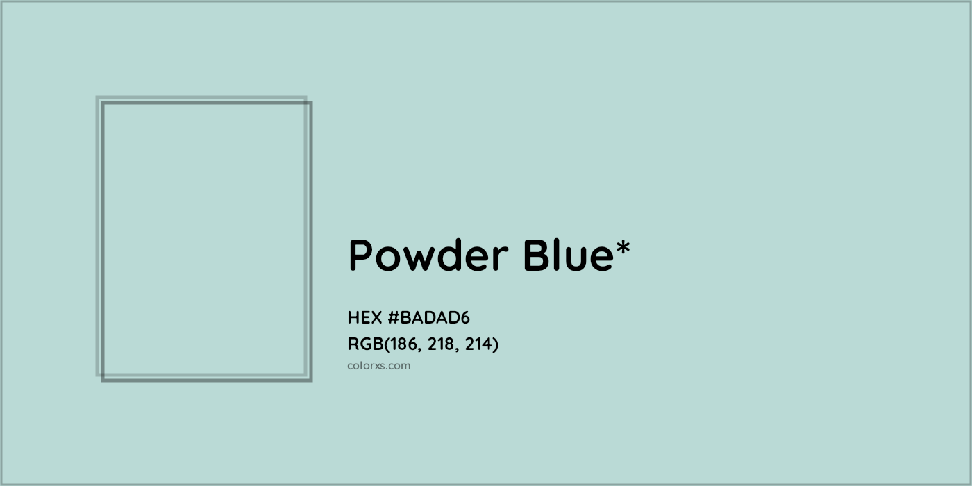 HEX #BADAD6 Color Name, Color Code, Palettes, Similar Paints, Images
