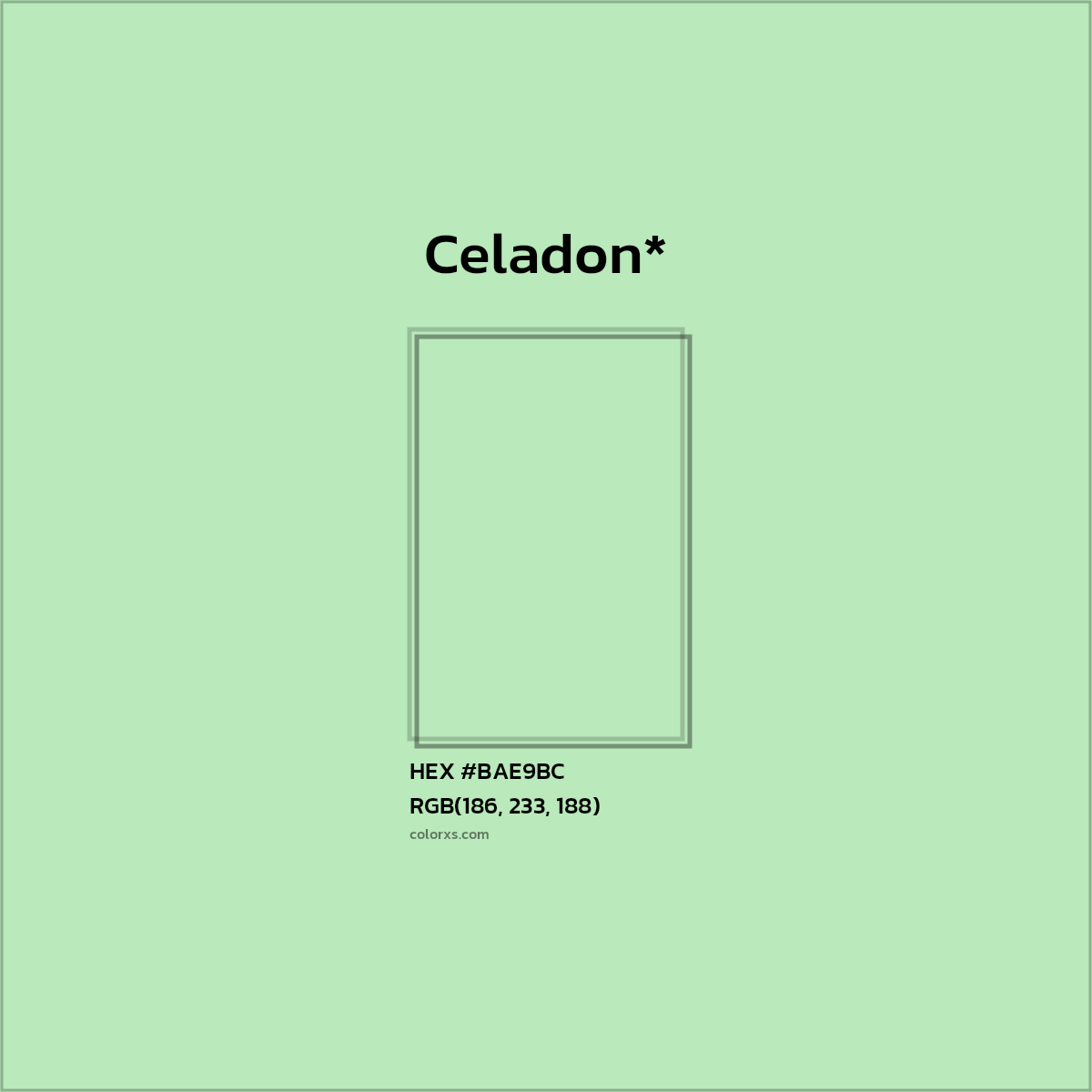 HEX #BAE9BC Color Name, Color Code, Palettes, Similar Paints, Images