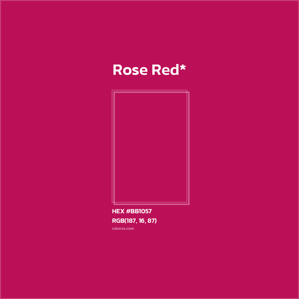 HEX #BB1057 Color Name, Color Code, Palettes, Similar Paints, Images
