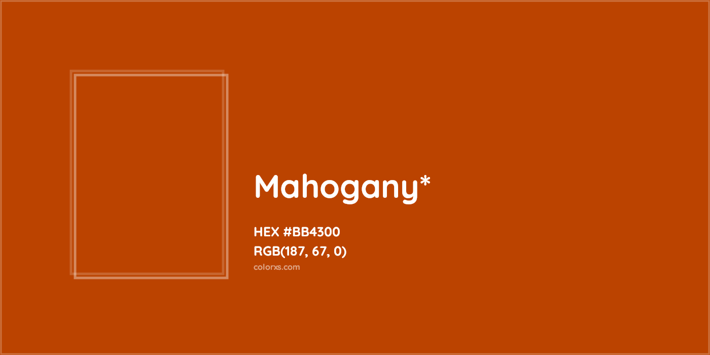 HEX #BB4300 Color Name, Color Code, Palettes, Similar Paints, Images