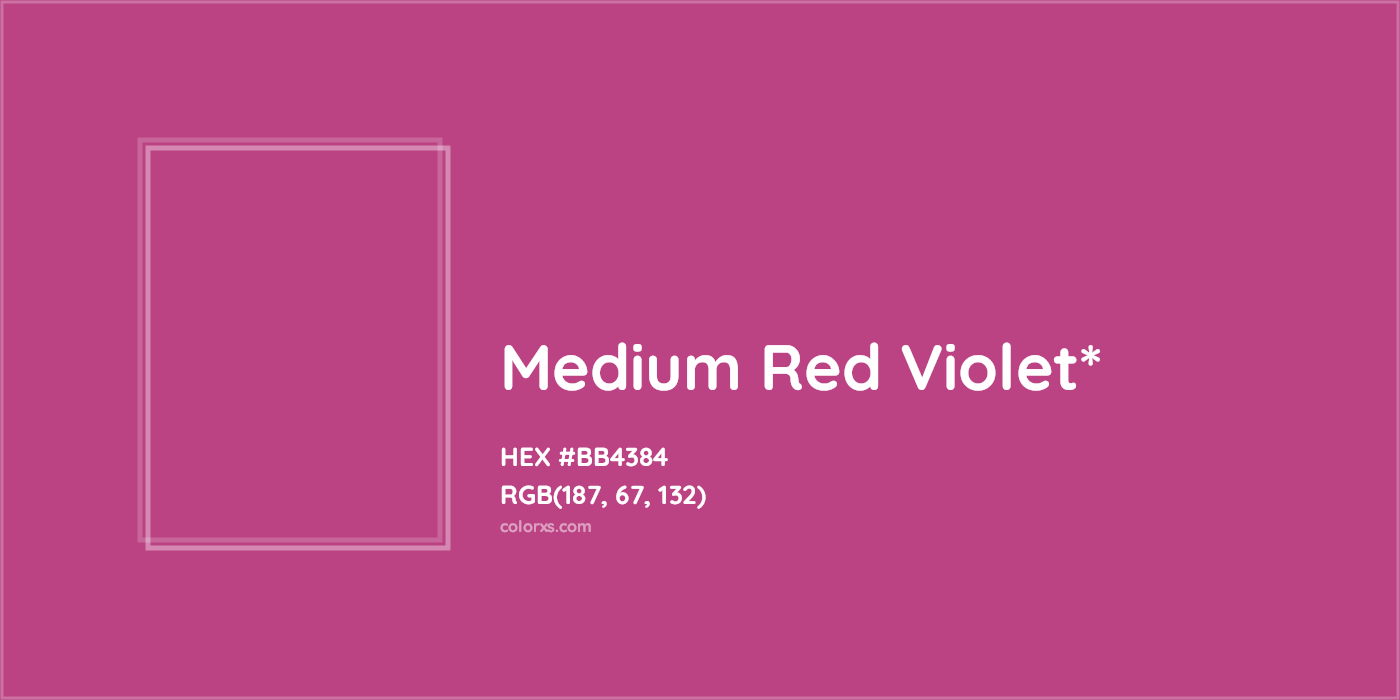 HEX #BB4384 Color Name, Color Code, Palettes, Similar Paints, Images