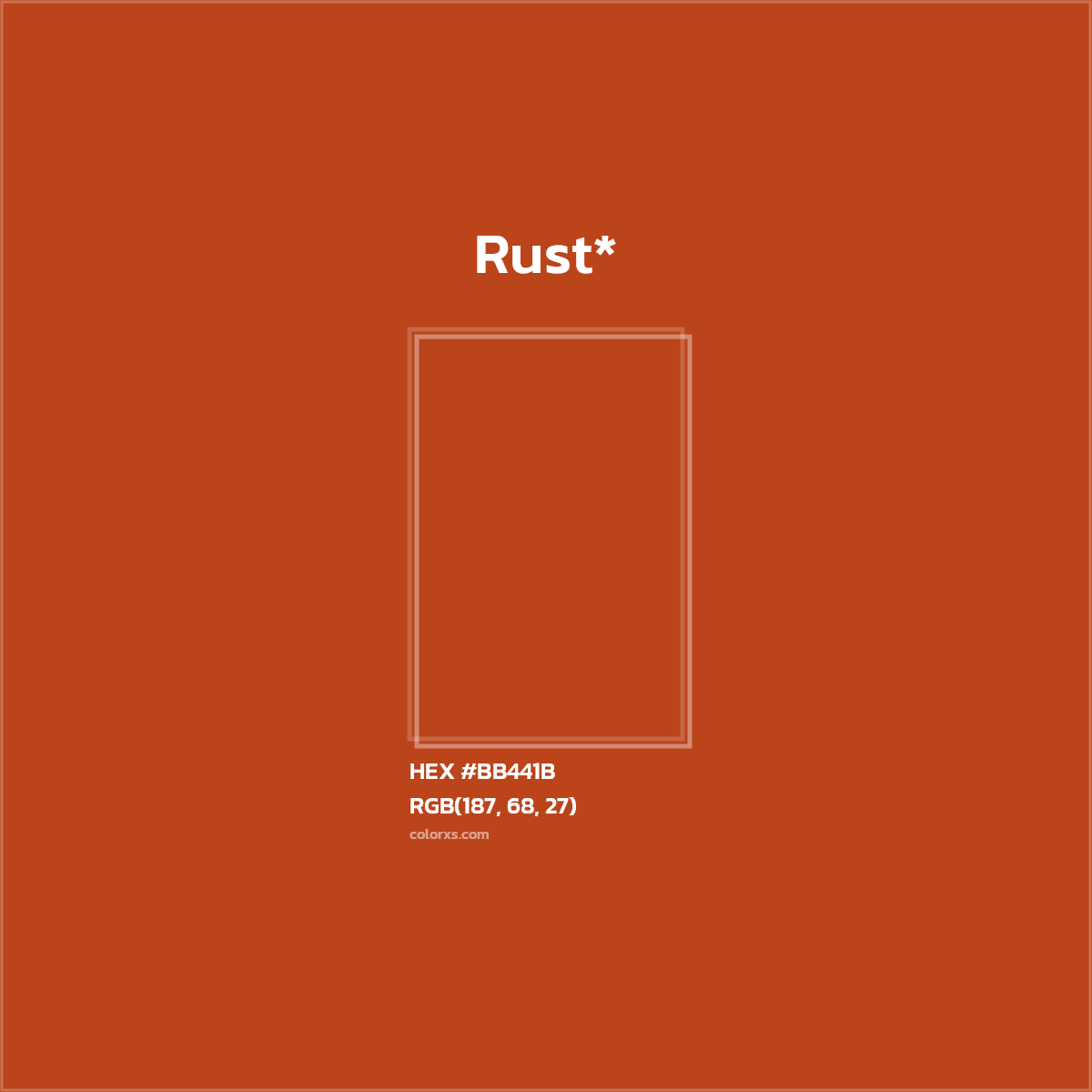HEX #BB441B Color Name, Color Code, Palettes, Similar Paints, Images