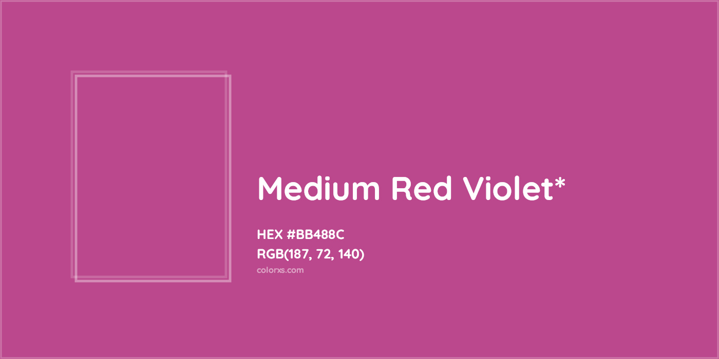 HEX #BB488C Color Name, Color Code, Palettes, Similar Paints, Images