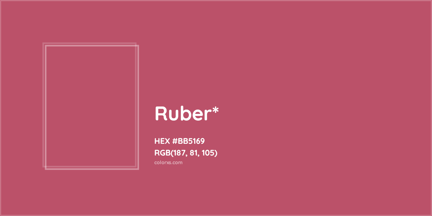 HEX #BB5169 Color Name, Color Code, Palettes, Similar Paints, Images