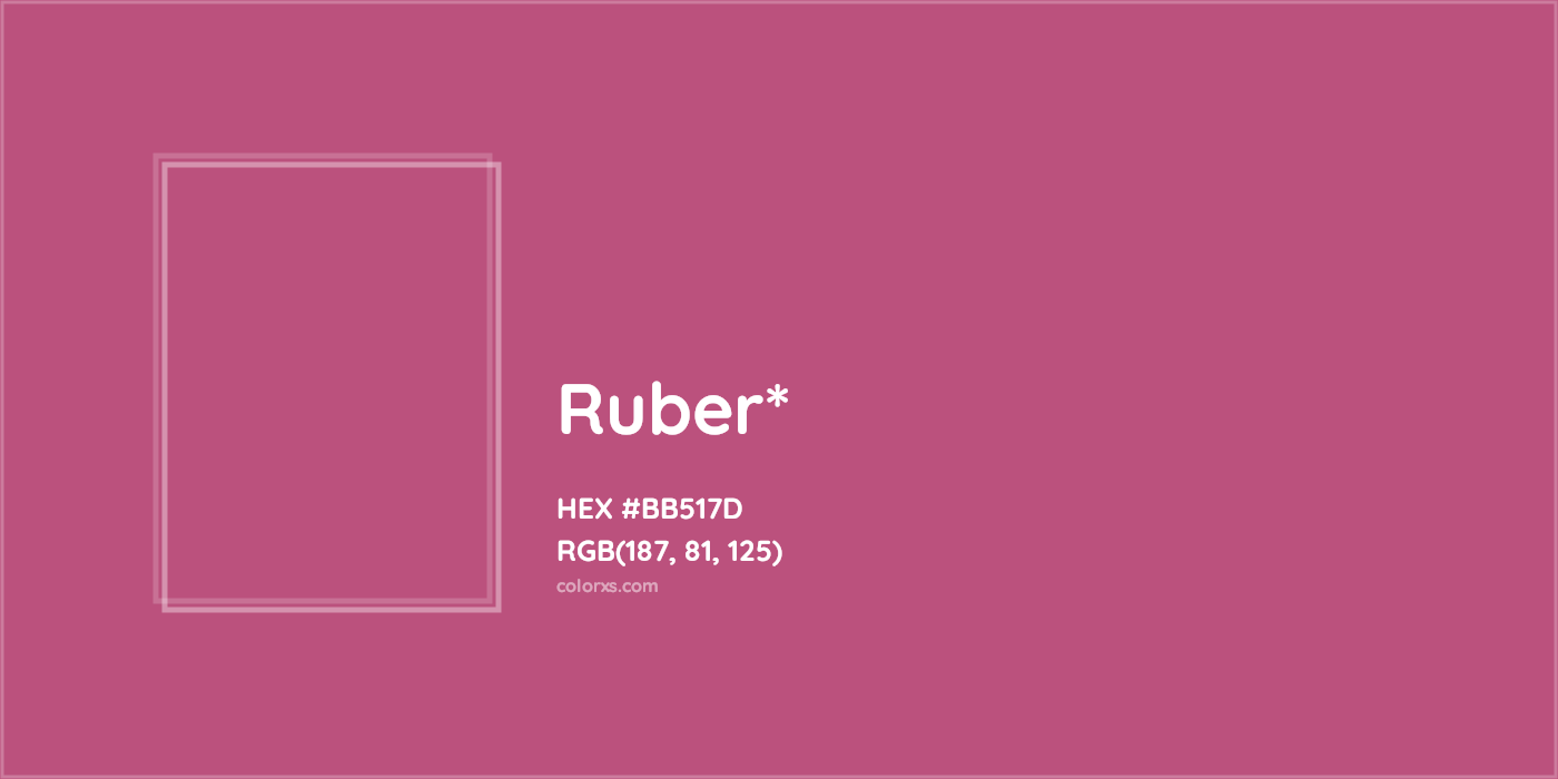 HEX #BB517D Color Name, Color Code, Palettes, Similar Paints, Images