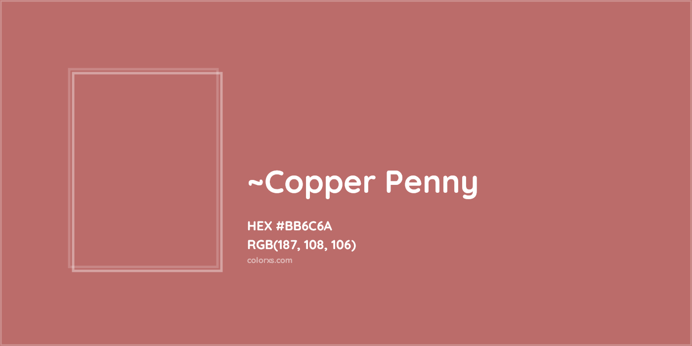 HEX #BB6C6A Color Name, Color Code, Palettes, Similar Paints, Images