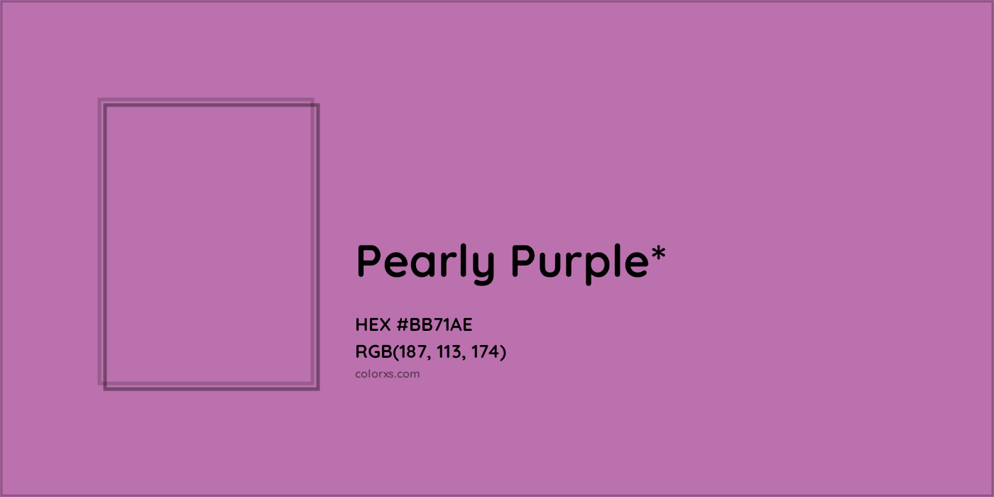 HEX #BB71AE Color Name, Color Code, Palettes, Similar Paints, Images