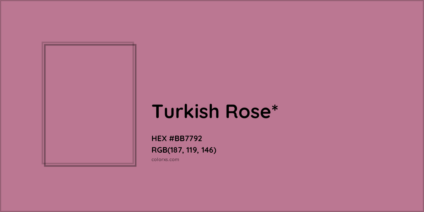 HEX #BB7792 Color Name, Color Code, Palettes, Similar Paints, Images