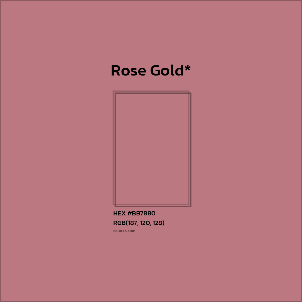 HEX #BB7880 Color Name, Color Code, Palettes, Similar Paints, Images