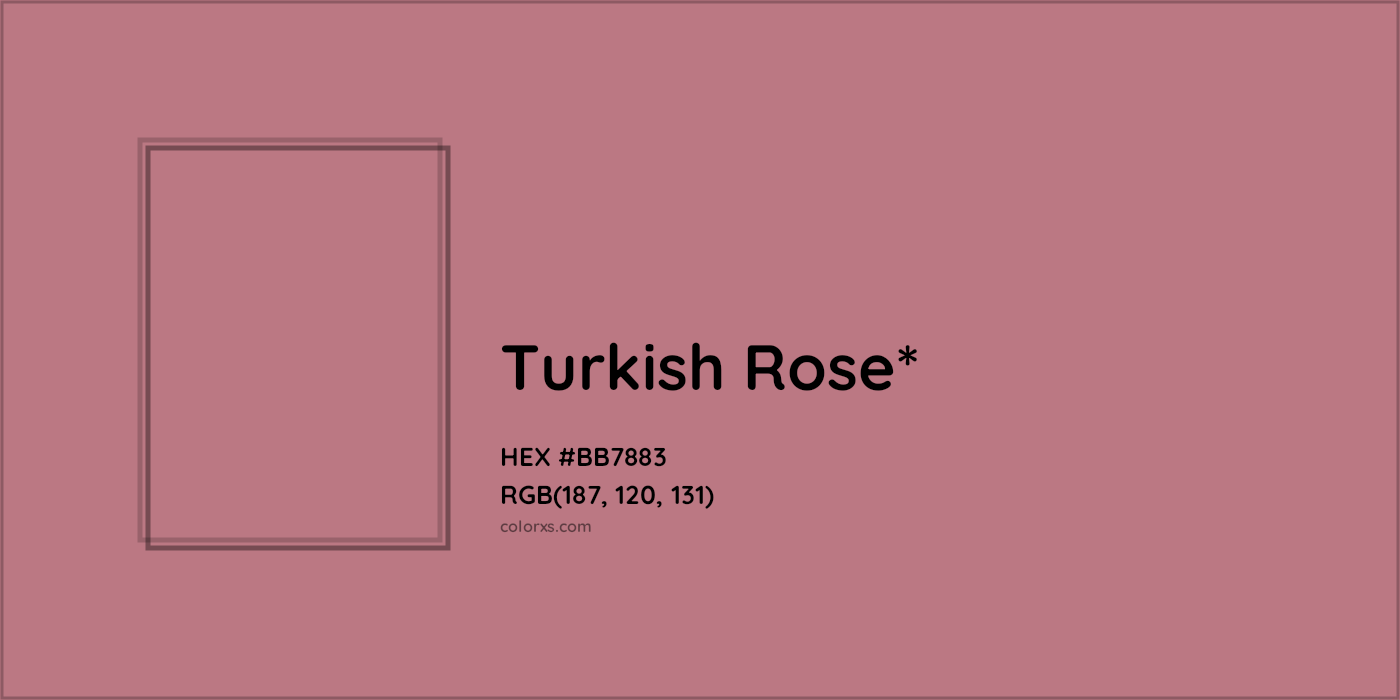 HEX #BB7883 Color Name, Color Code, Palettes, Similar Paints, Images
