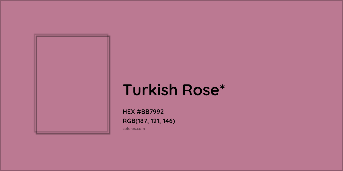 HEX #BB7992 Color Name, Color Code, Palettes, Similar Paints, Images