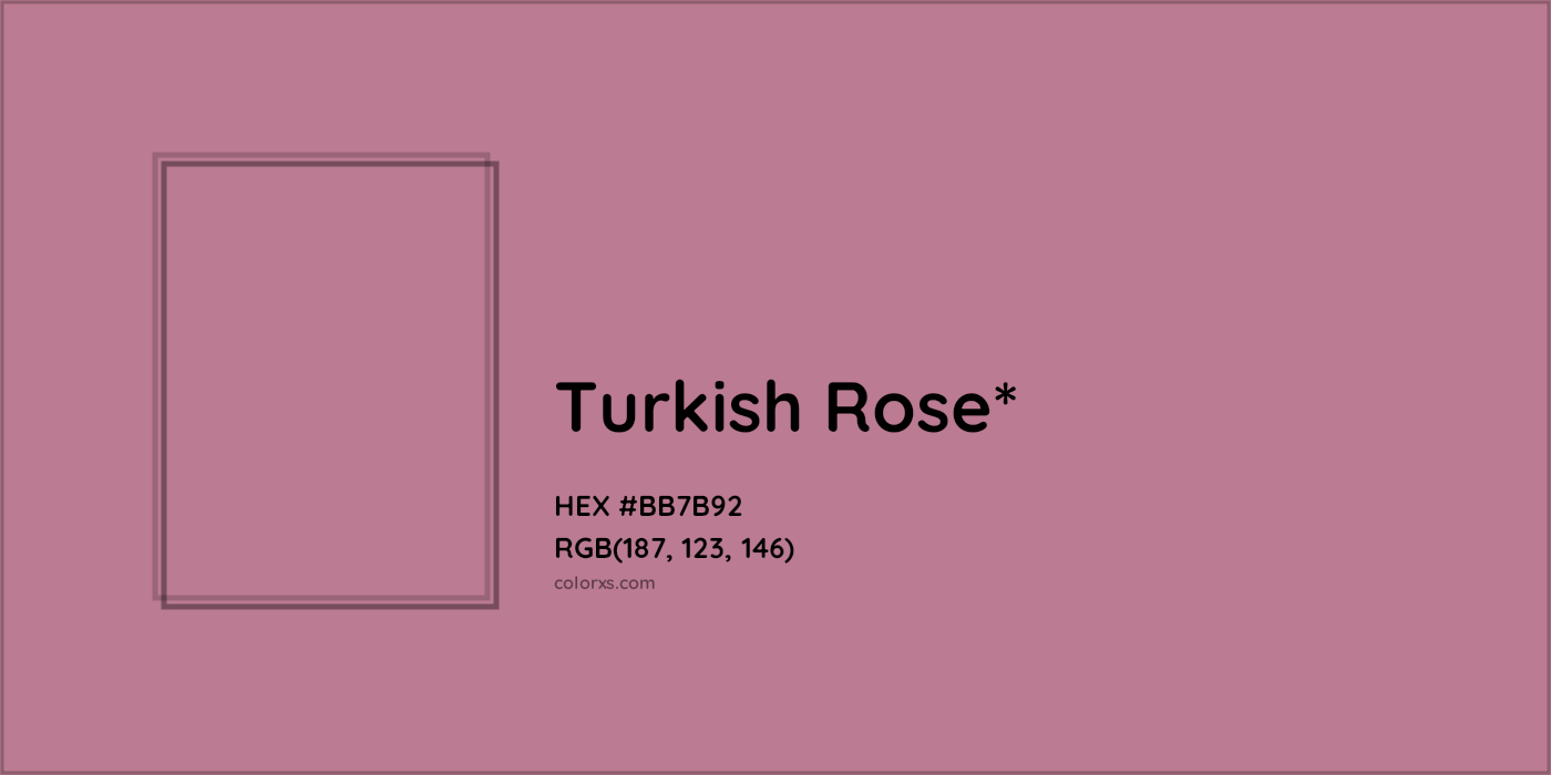 HEX #BB7B92 Color Name, Color Code, Palettes, Similar Paints, Images
