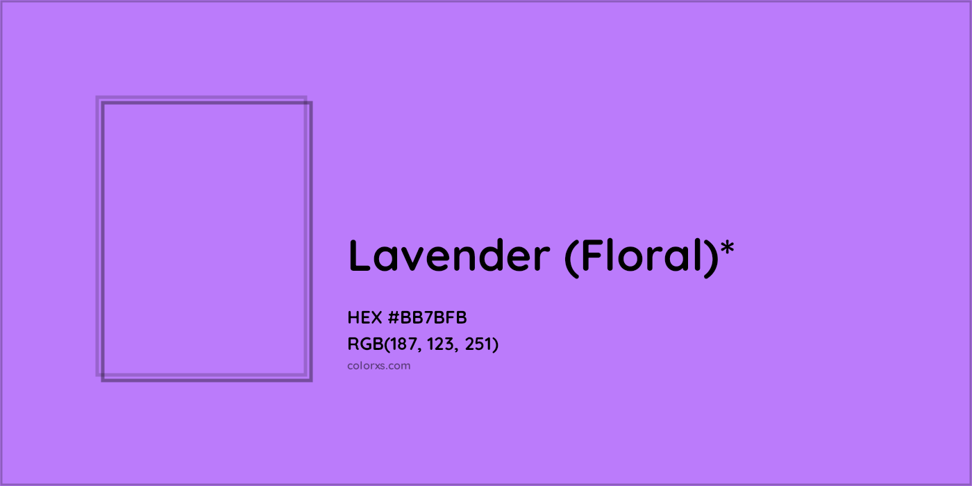HEX #BB7BFB Color Name, Color Code, Palettes, Similar Paints, Images